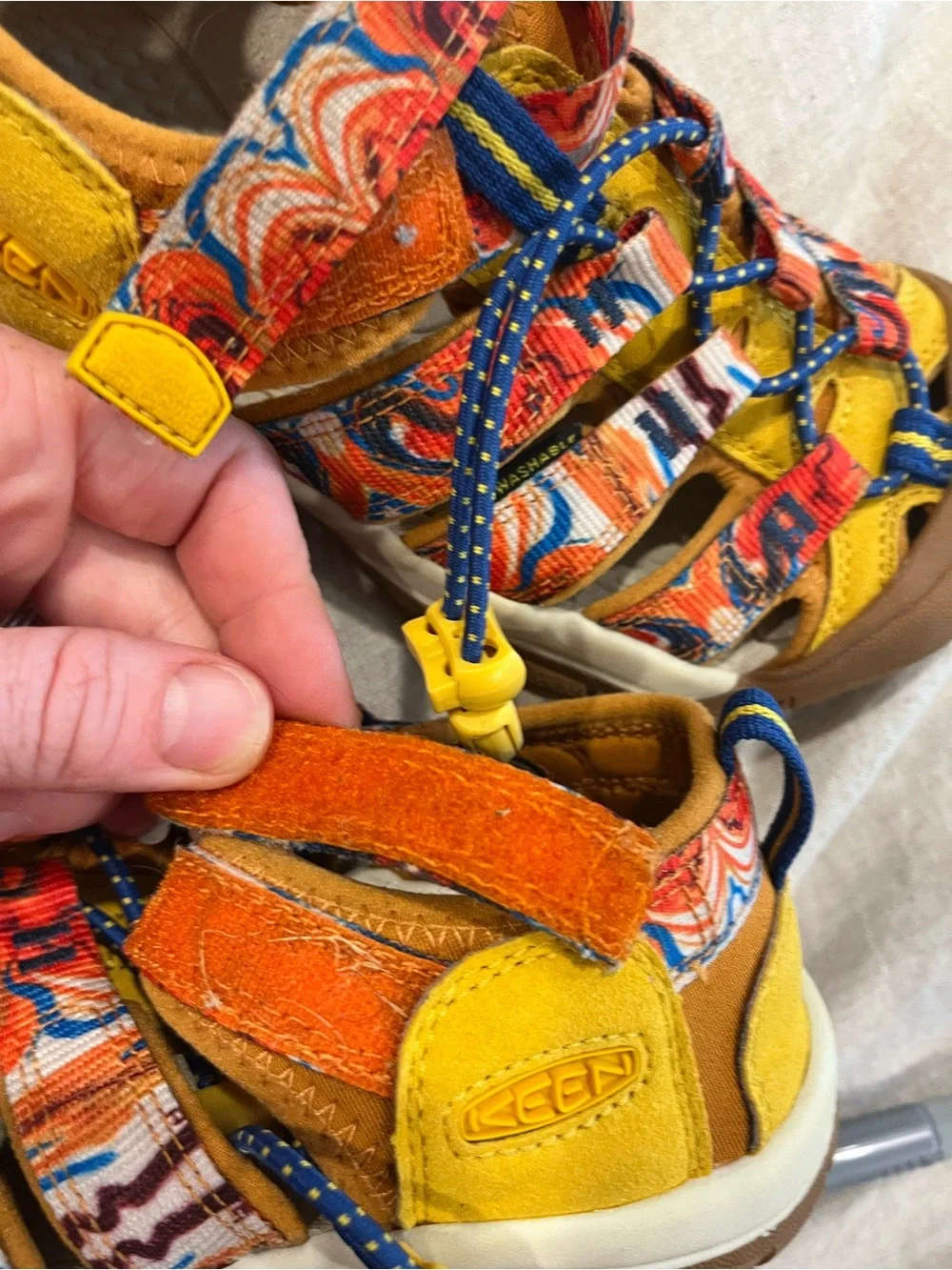 Keen Kids Yellow Multicolor Closed-Toe Outdoor Sandals